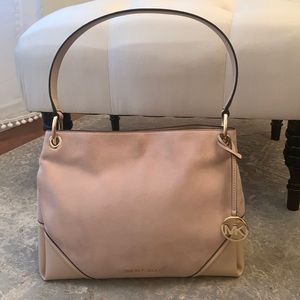 Michael Kors light pink suede purse